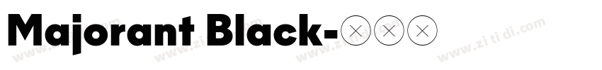 Majorant Black字体转换